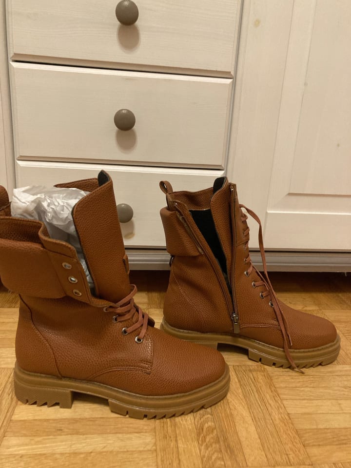 Officina 55 Boots in Braun günstig kaufen 37