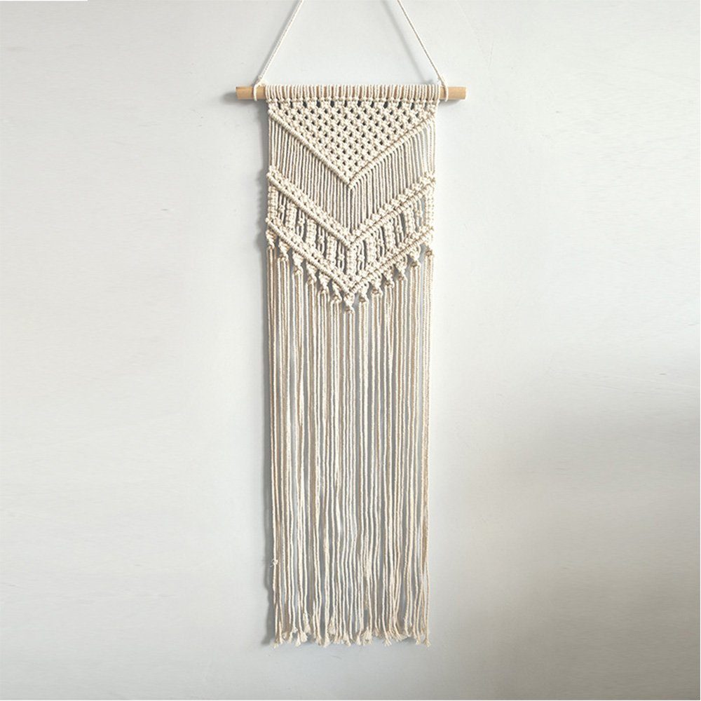 Wandteppich Tapisserie Wandbehang Makramee Woven Gewebte für Haus Home 40x105cm, FELIXLEO