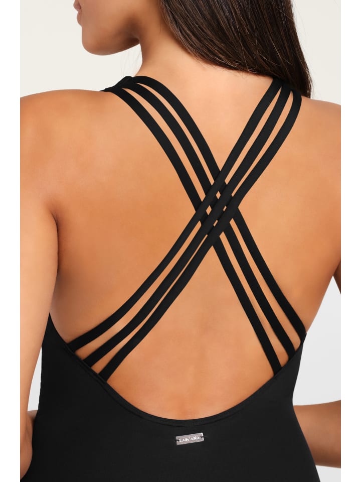 LASCANA Badeanzug in schwarz günstig kaufen