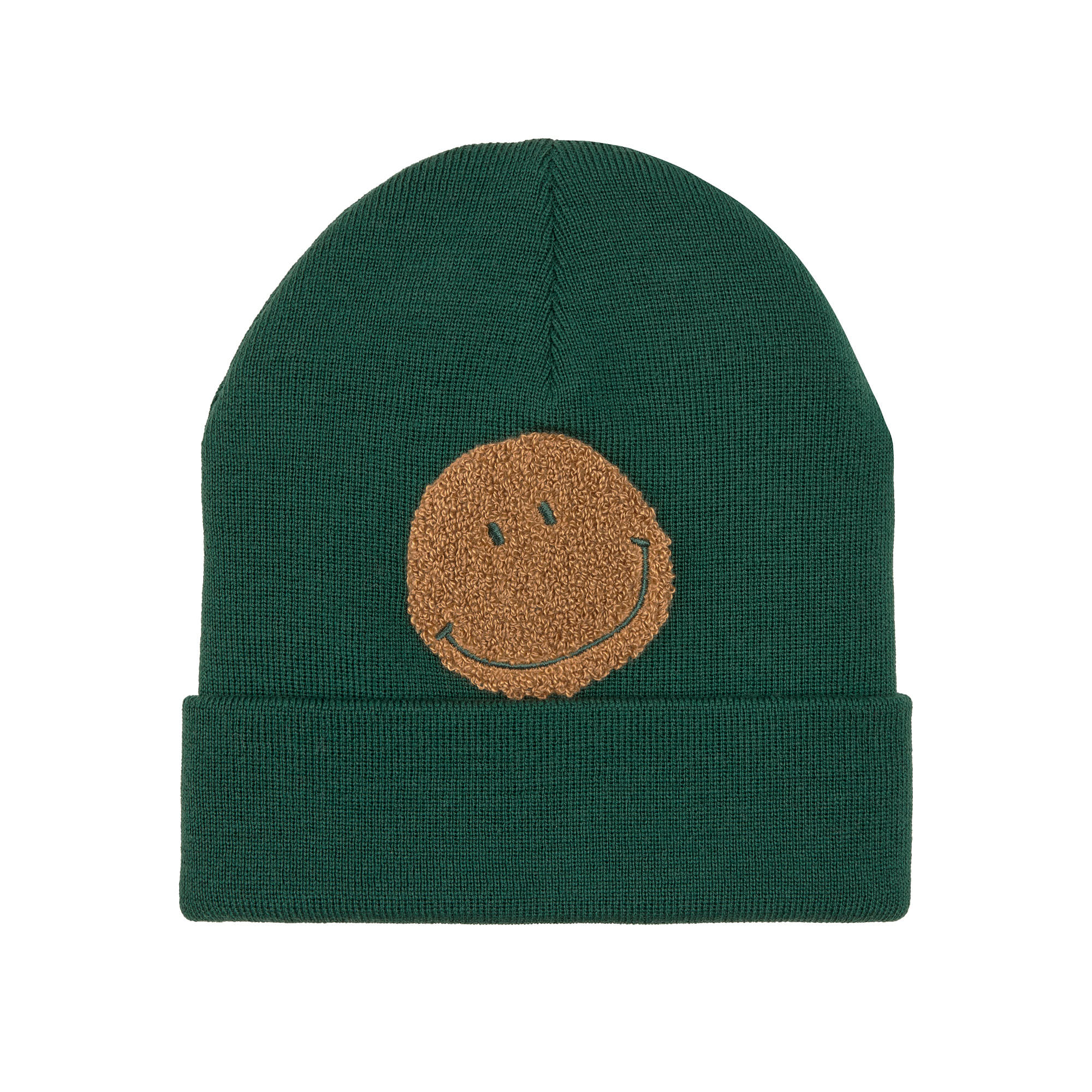 Beanie Mütze Kinder - Merino Wolle, Little Gang, Smile Grün
