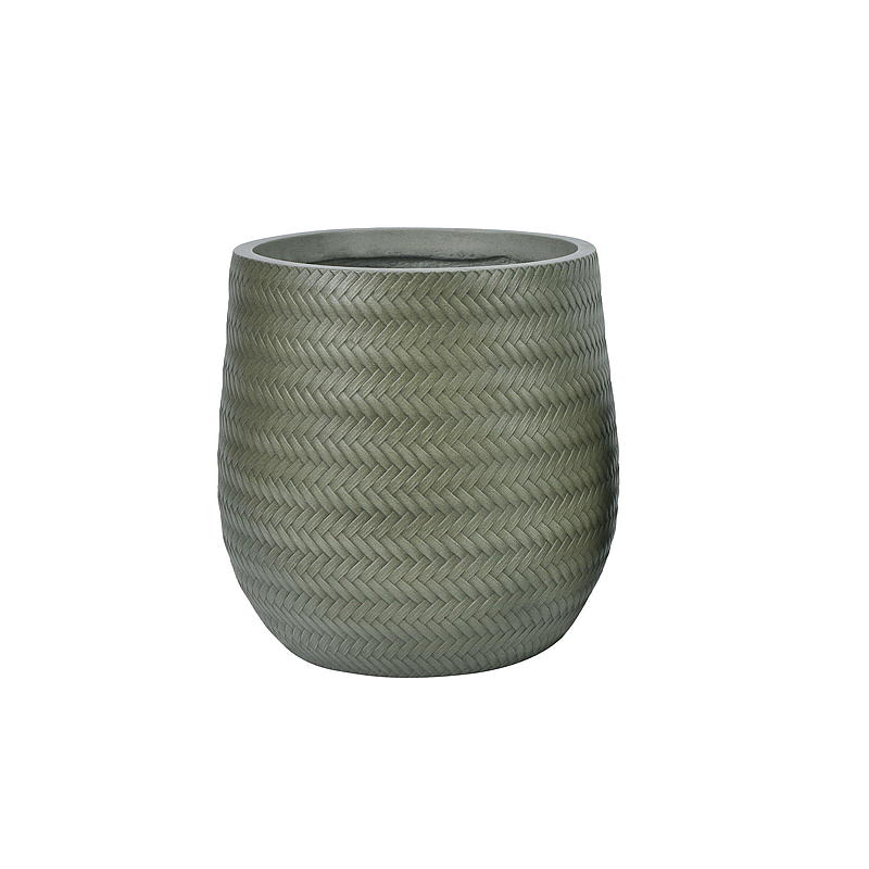 Home Potte ø 32 cm, grønn, Herringbone