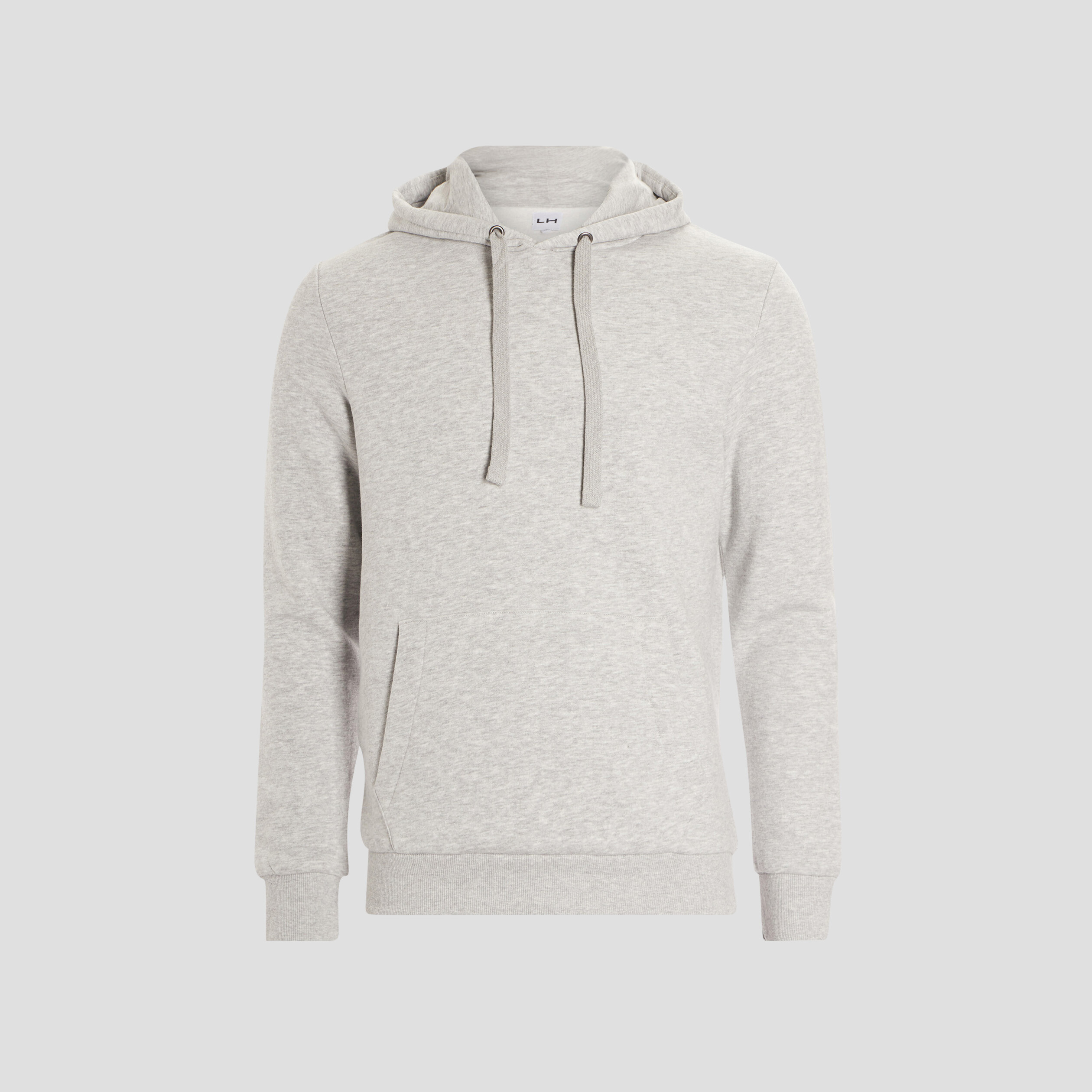Sweat molleton à capuche hoodie gris clair homme | La Halle