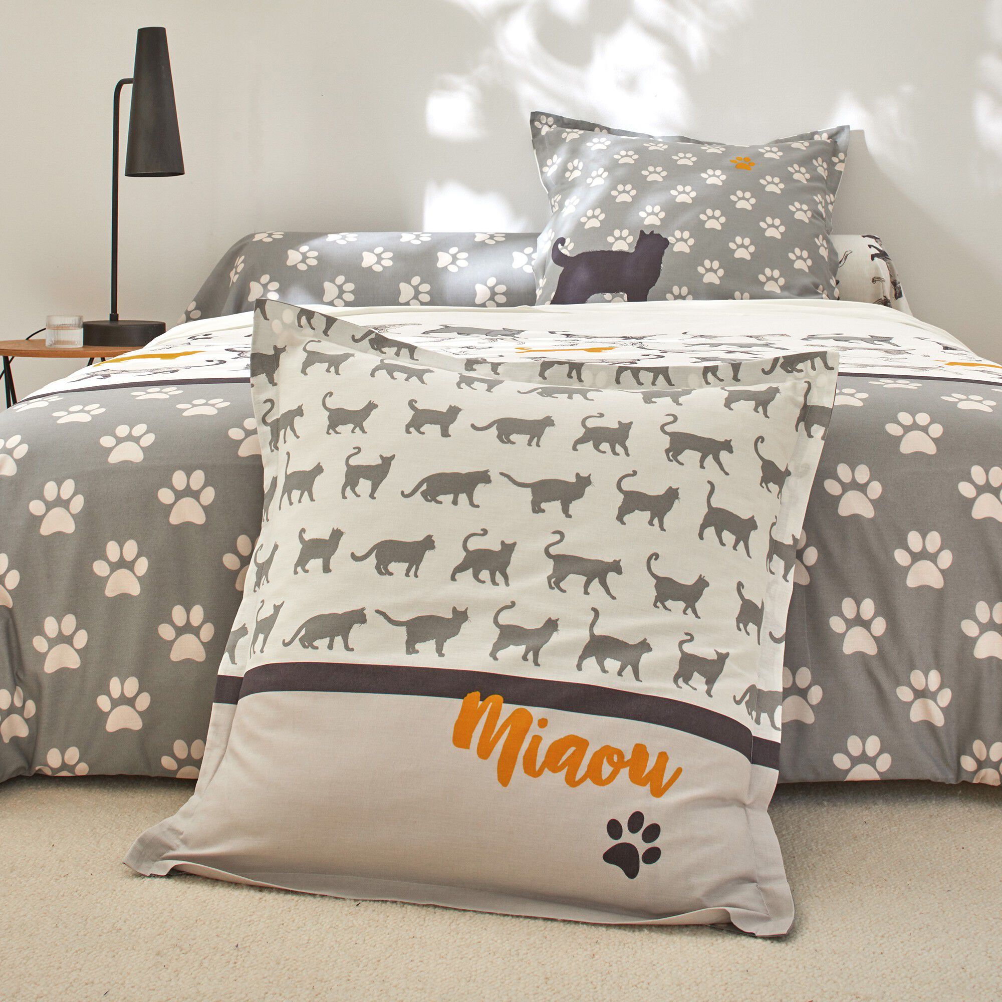 Linge de lit Robby imprimé chats