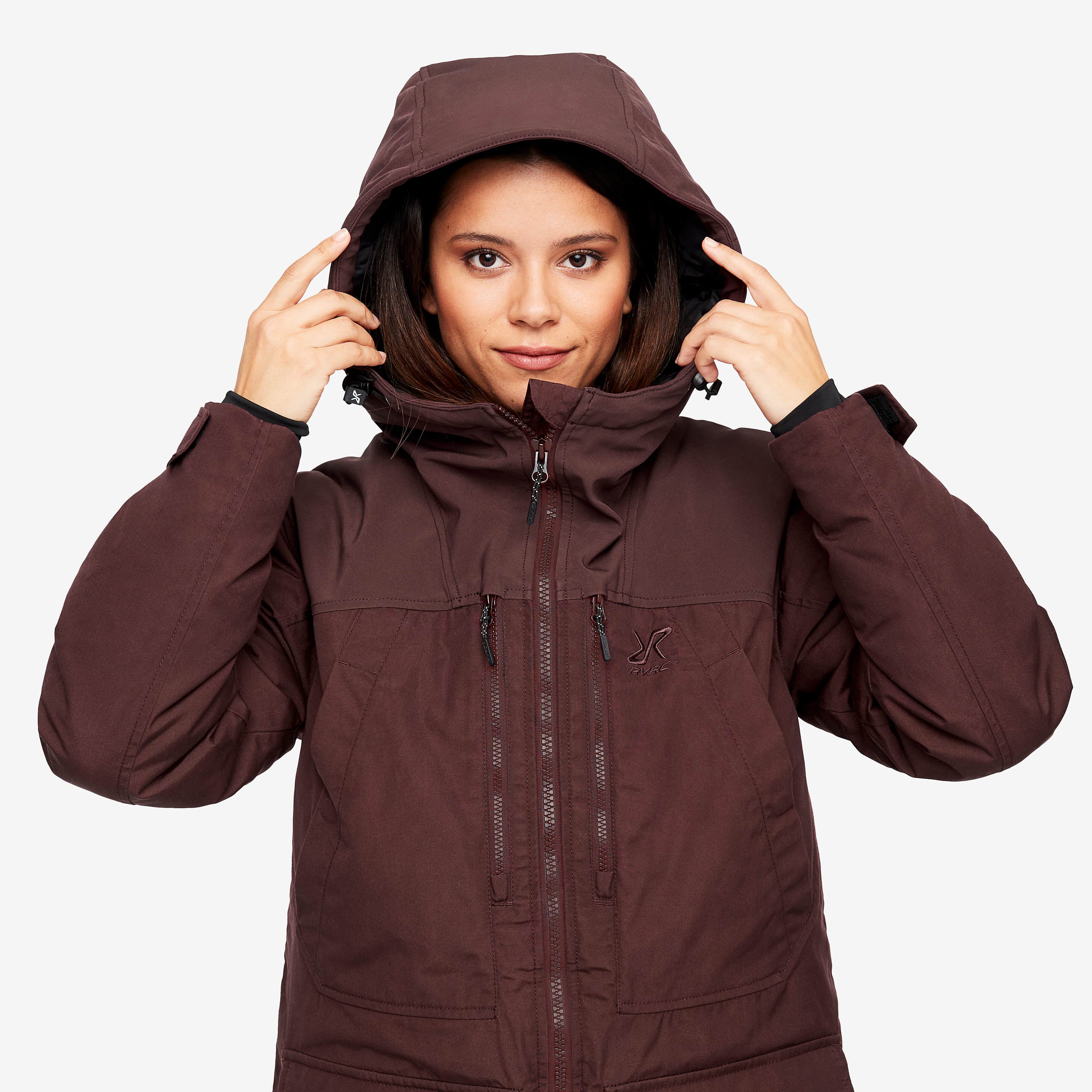 Outdoor Parka Femme Dark Vintage Rose