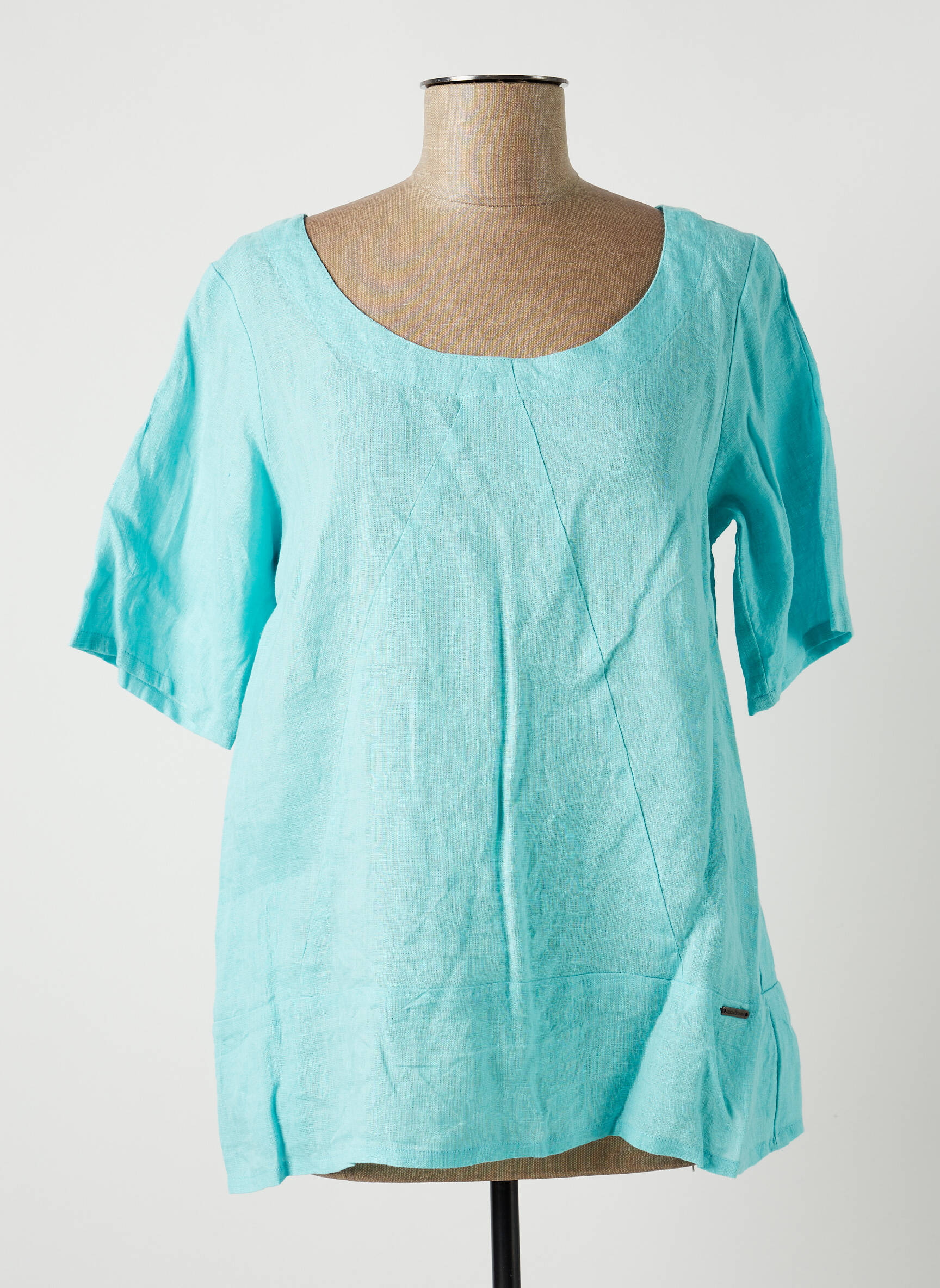 Agathe   Louise Tuniquemanchecourte Femme couleur bleu