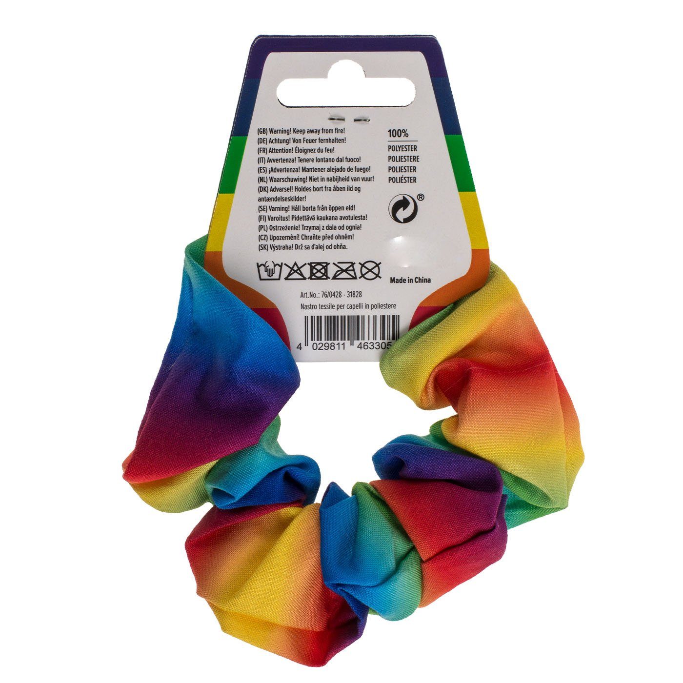 ReWu Haarband Textil-Haarband Pride Regenbogen Scrunchie
