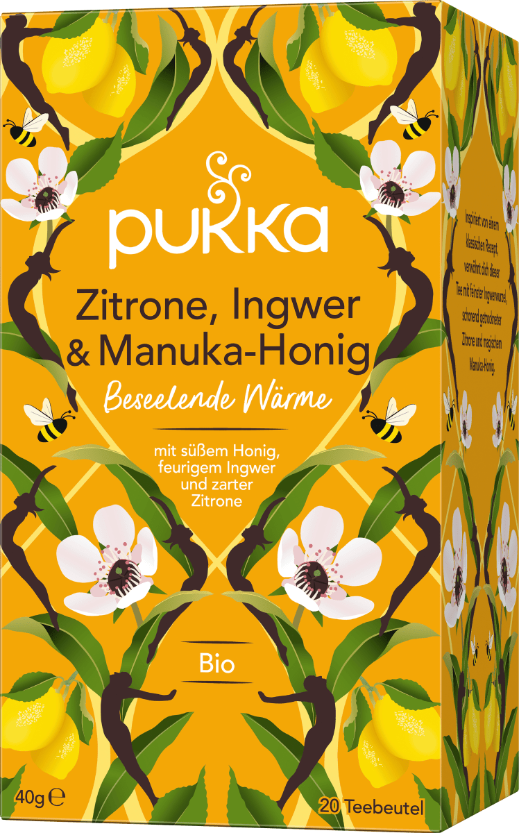 Kräutertee \Zitrone, Ingwer & Manuka-Honig\