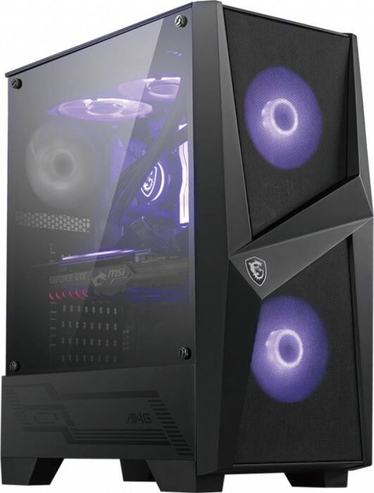 Msi Computergehäuse 100M Midi Tower Transparentes Schwarz