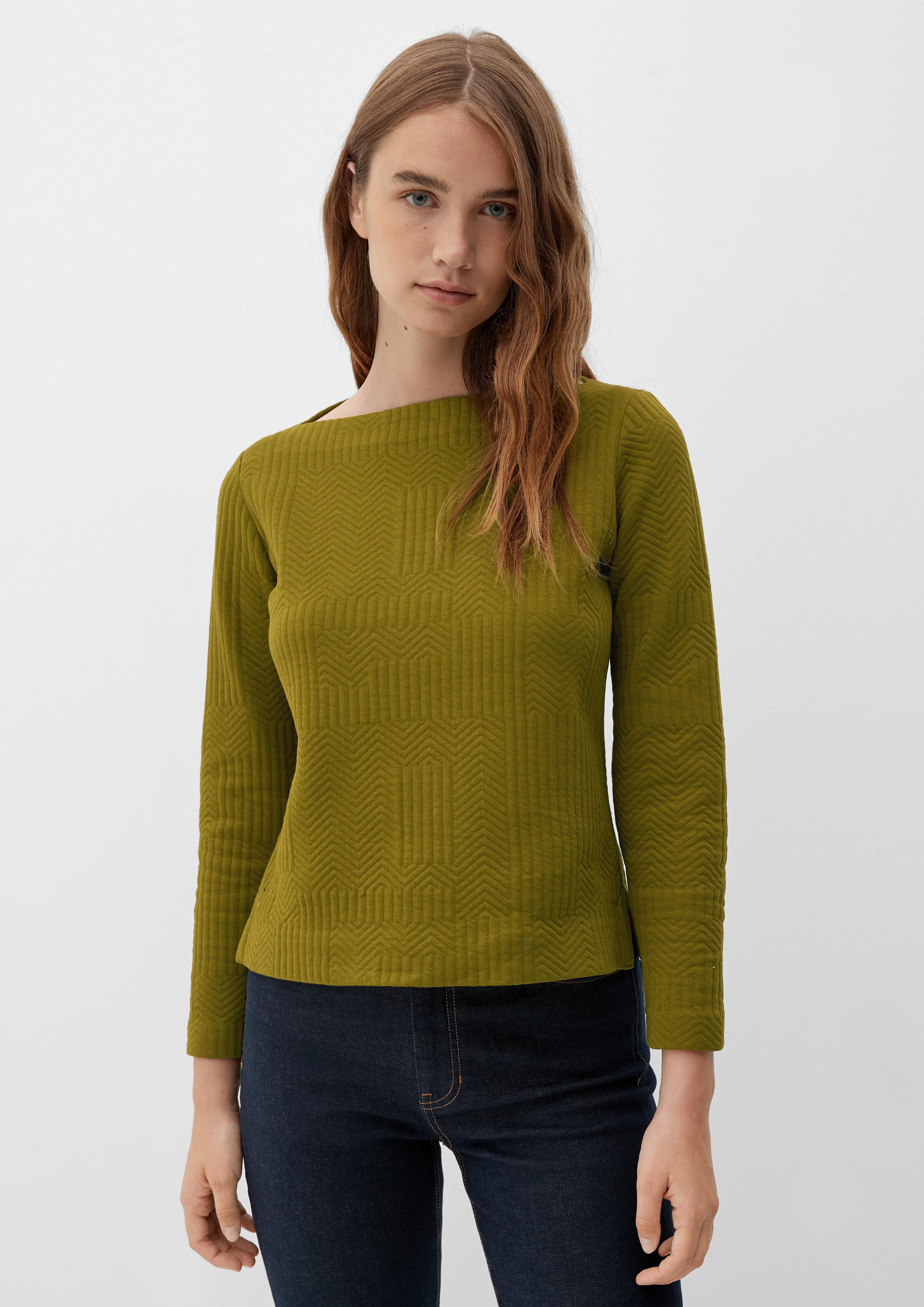 Sweatshirt mit Fischgrat-Muster  2124415-7734