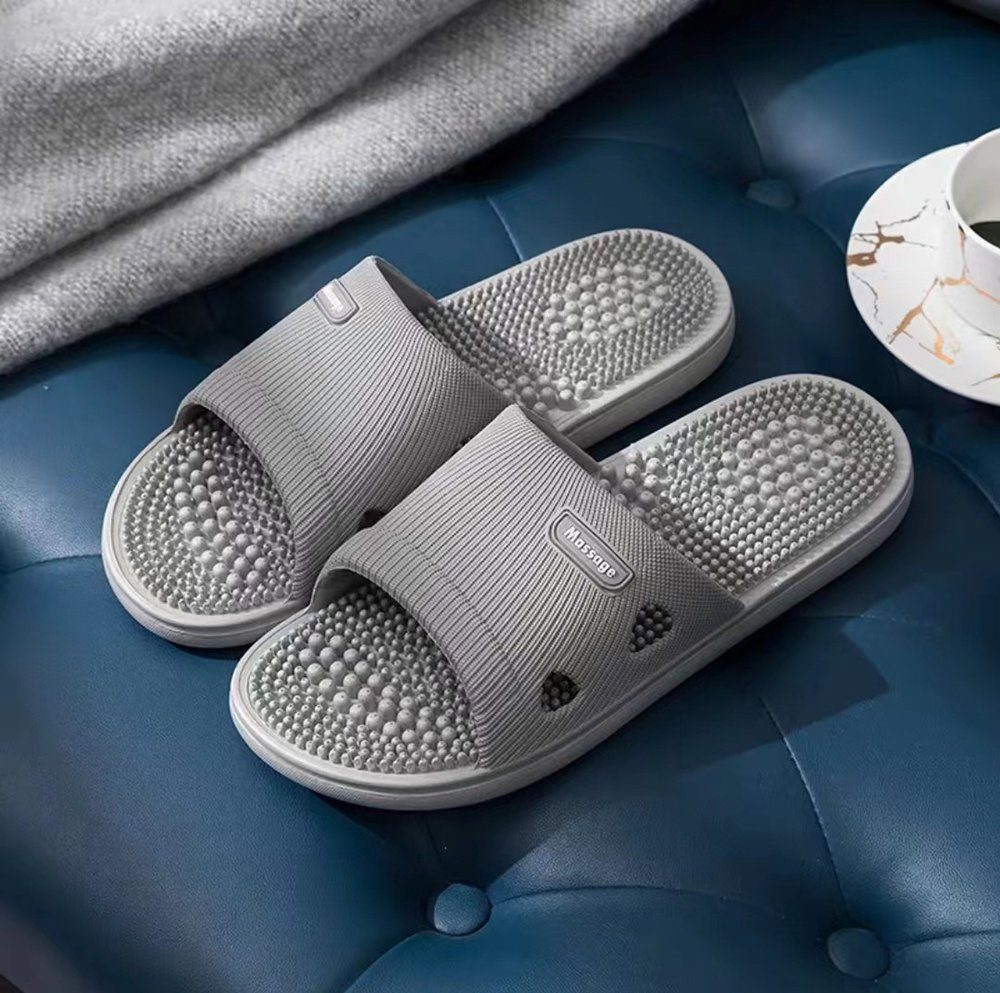 Geistesblitz Badeschuhe Herren Damen Badesandale (Home Slippers rutschfeste Pantoletten, 1-tlg., Slippers Badeschlappen) Sommer Garten Badelatschen