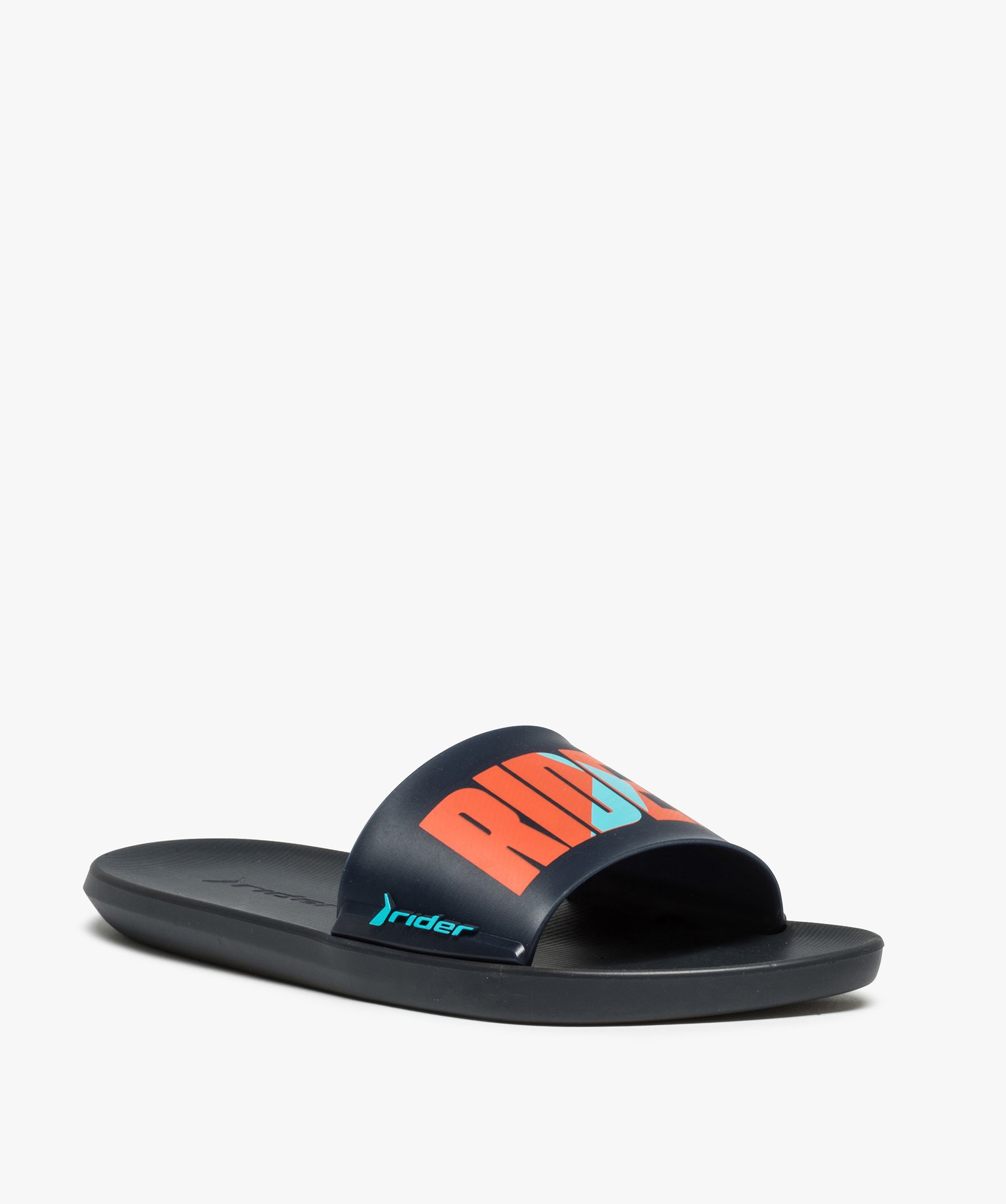 Mules de piscine homme à bandeau coloré - Rider bleu | GEMO