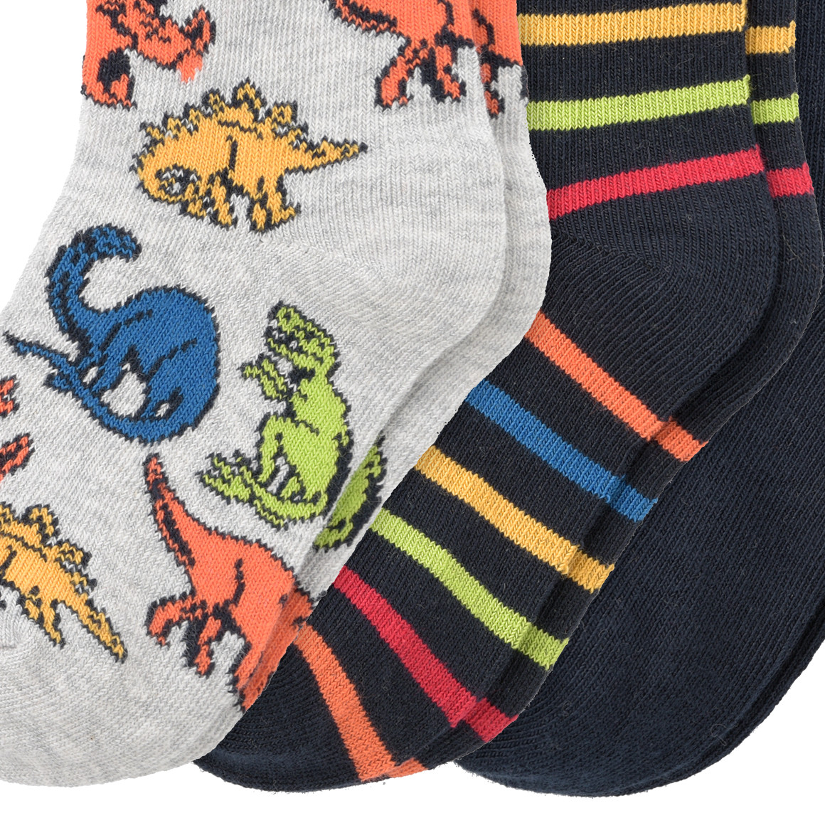 3 Paar Baby Socken in bunten Dessins