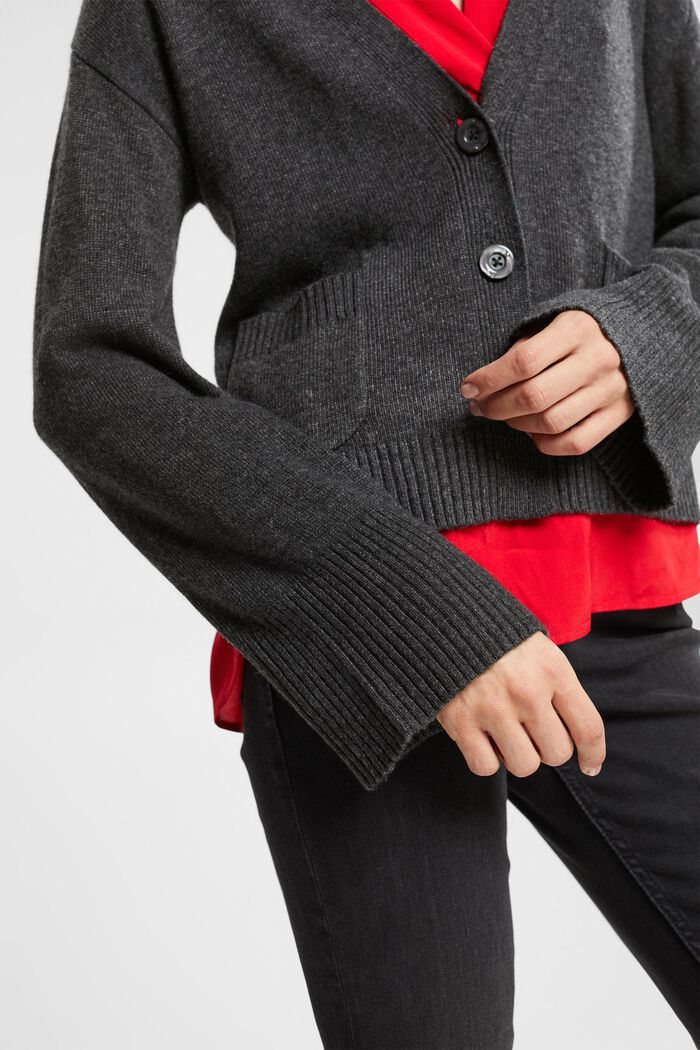 Cardigan aus Wollmix, LENZING™ ECOVERO™