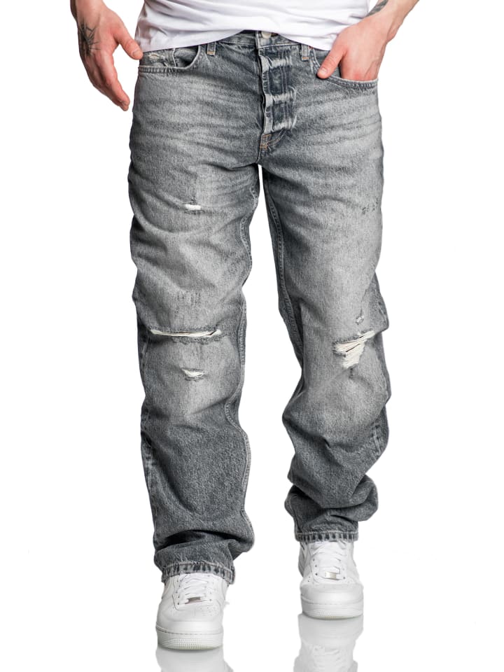 Amaci&Sons 90s Baggy Jeans YAKIMA in Grau günstig kaufen