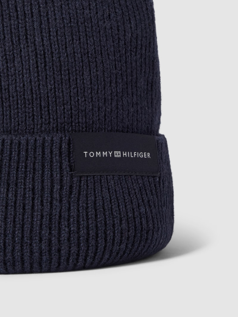 Mütze mit Logo-Details Modell 'UPTOWN' in dunkelblau