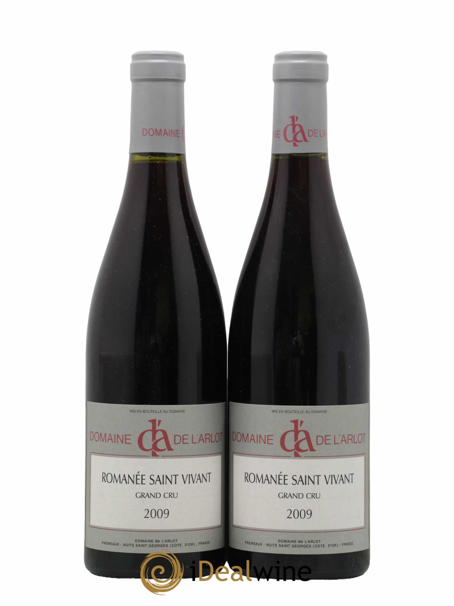 Romanée-Saint-Vivant Grand Cru Domaine de l'Arlot  2009 - Lot de 2 Bouteilles