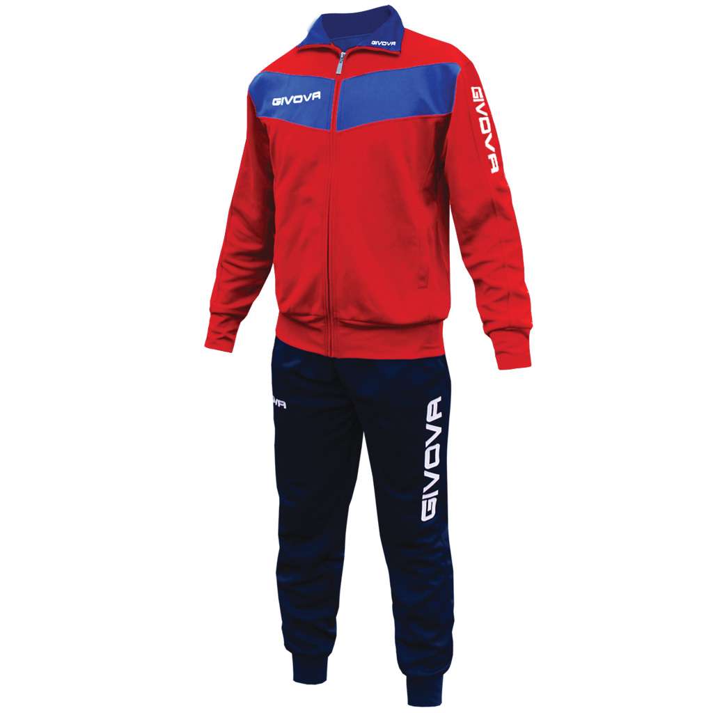 Givova Tuta Visa Trainingsanzug blau/rot