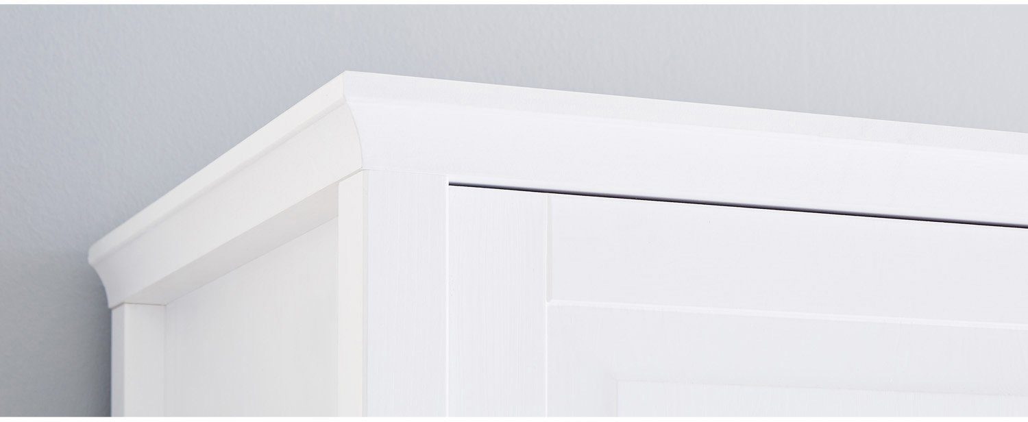 Pinolino® Babyzimmer-Komplettset Smilla, (Set, 3-St., Bett, Kleiderschrank, Wickelkommode), extrabreit groß; mit Kinderbett, Schrank und Wickelkommode