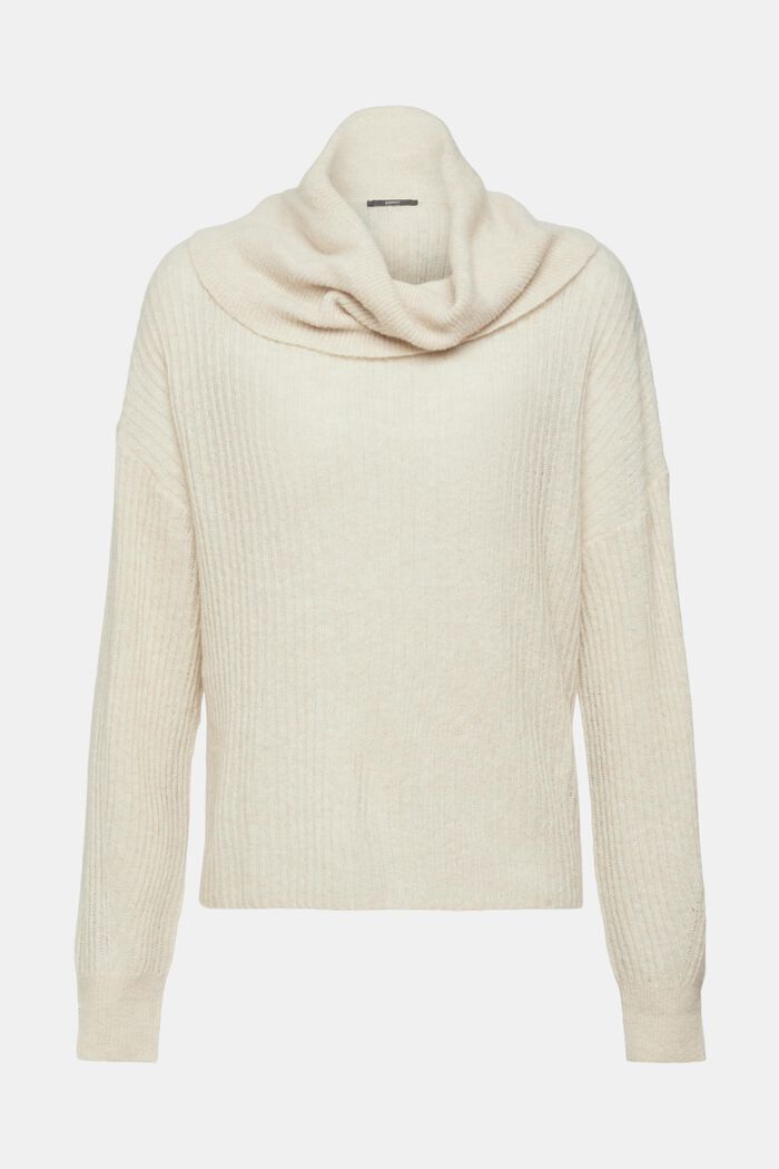 Turtleneck-Pulli aus Wollmix