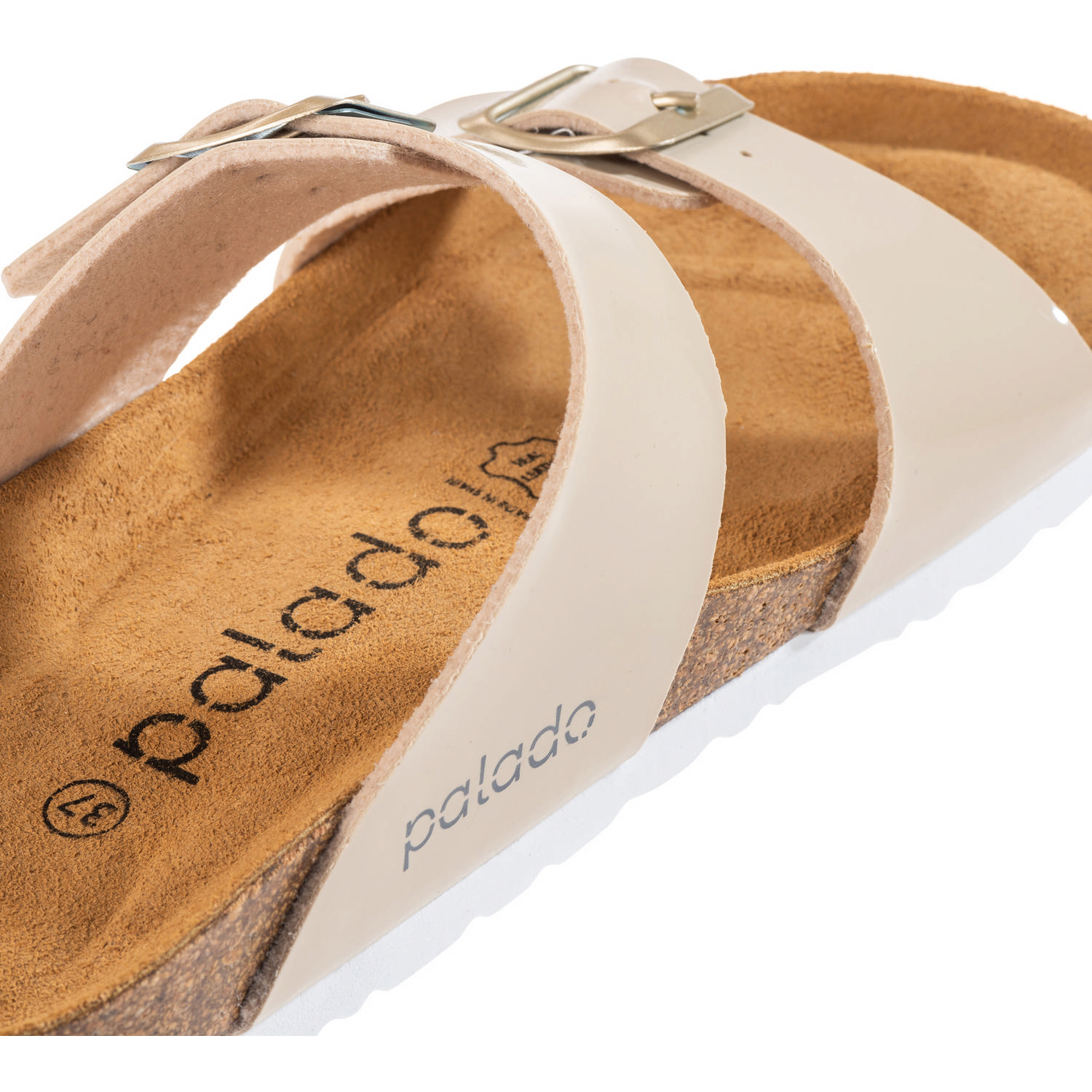 Palado Samos PF, Pantoletten, Damen, Lack Beige