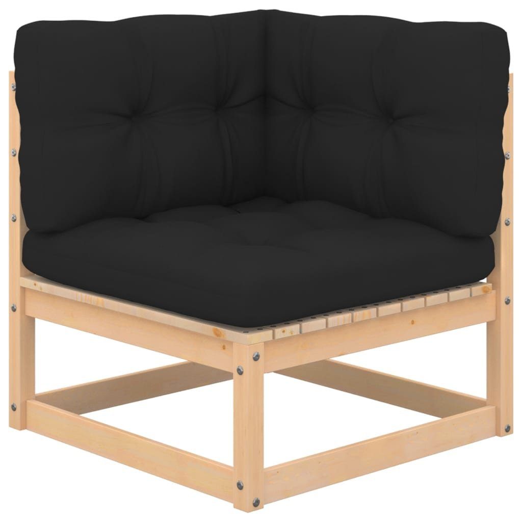vidaXL Loungesofa 3-tlg. Garten-Lounge-Set mit Kissen Kiefer Massivholz, 1 Teile