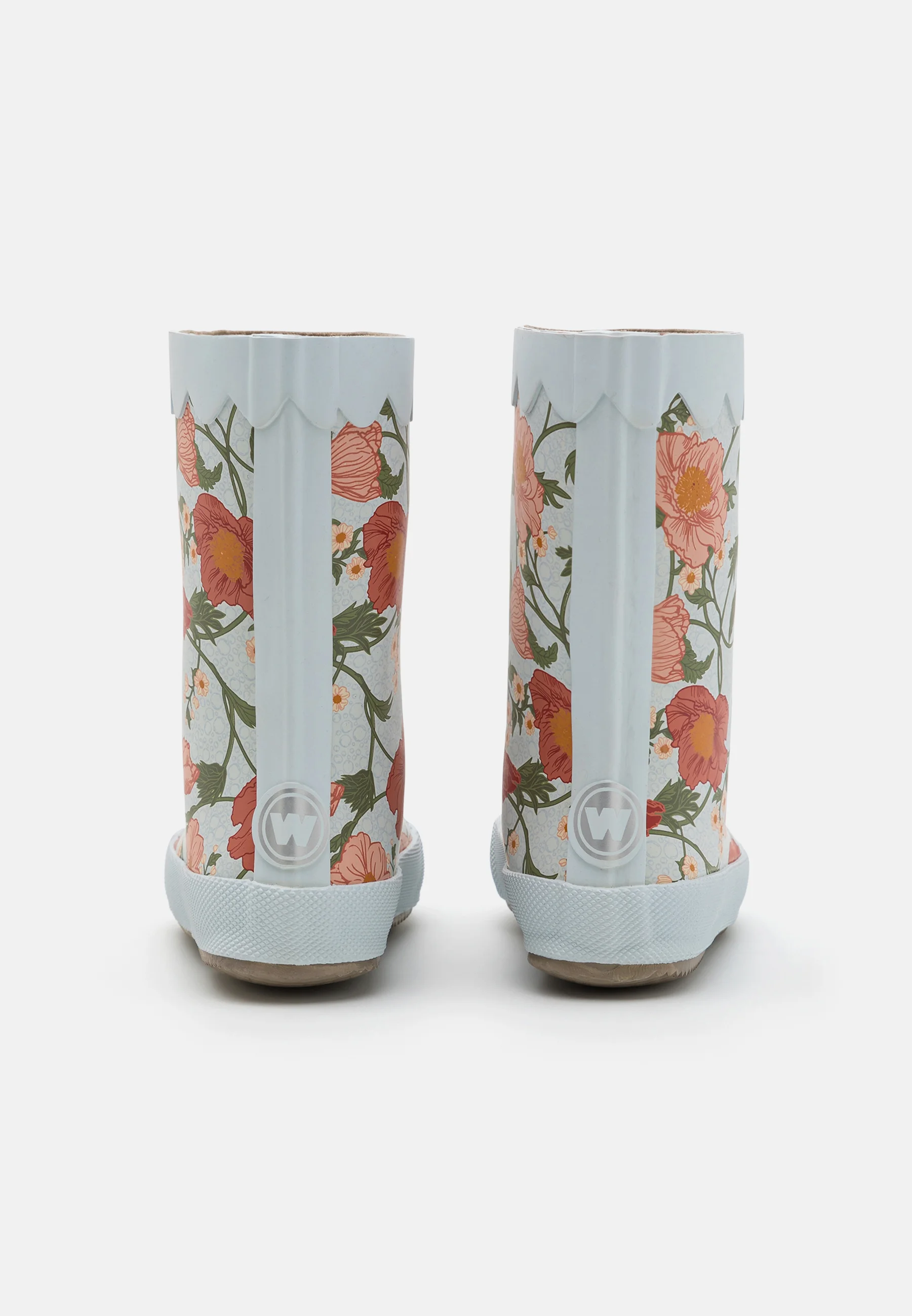 Botas de goma de trigo con estampado ondulado y barro - Botas de goma