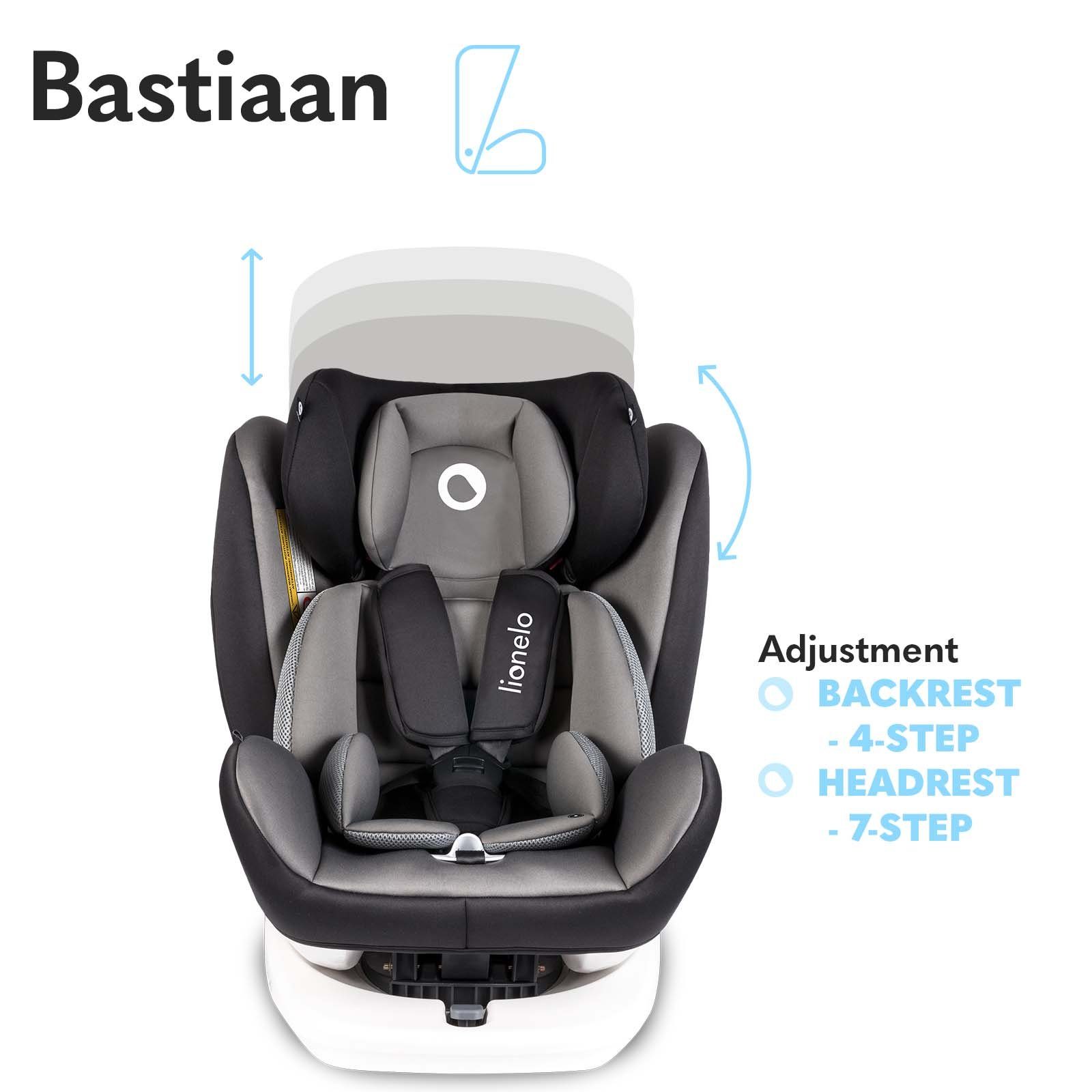 lionelo Autokindersitz Bastiaan, ab: ab 0 bis 11 Jahre (0-36 kg), bis: 11 Jahre, ab: 0,00 kg, bis: 36,00 kg, (Packung), TÜV SÜD ECE R 44/04 Dri-Seat für 0-12 Jahre