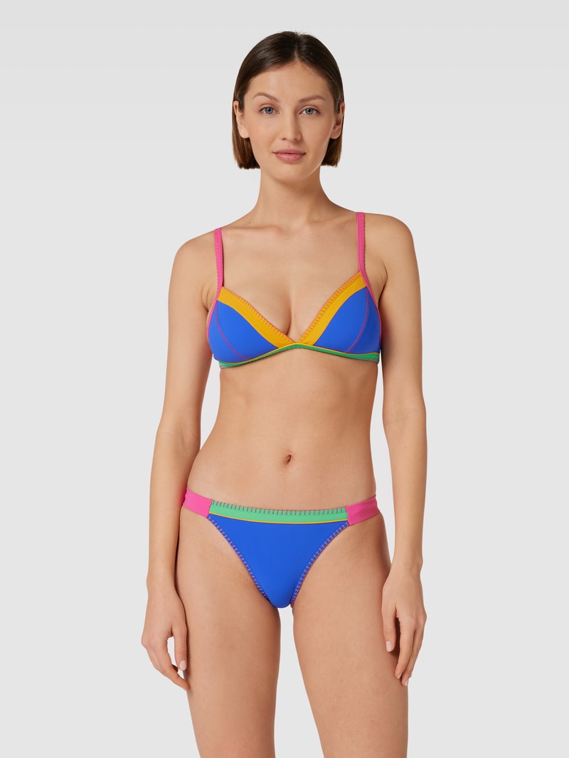 Bikini-Oberteil mit Colour-Blocking-Design Modell 'TAEKO' in royalblau
