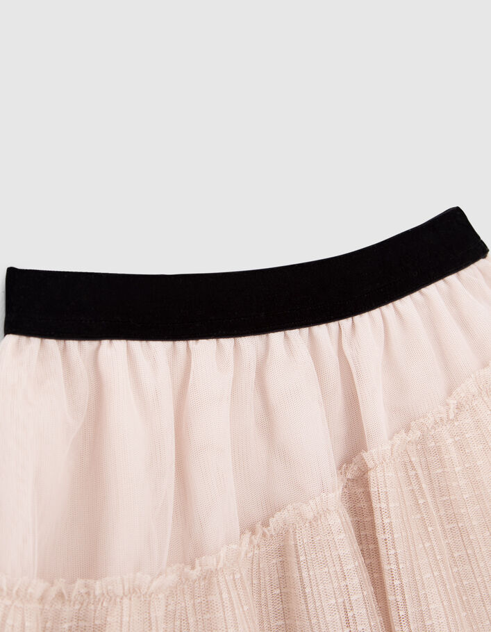 Jupe beige en tulle fille