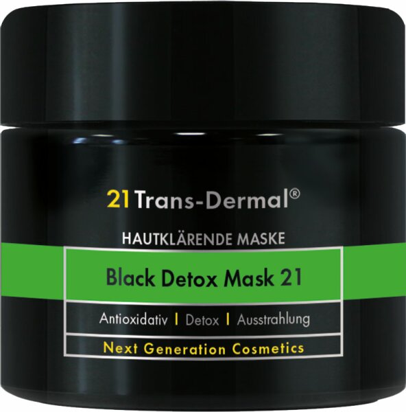 21 Trans-Dermal Black Detox Mask 21 Gesichtsmaske