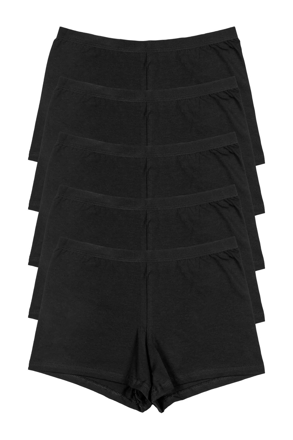 Nicoletta  Damen-Boxershorts im 5er-Pack Schwarz