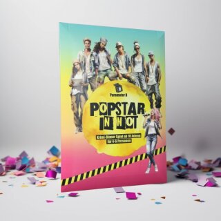 Popstar in Not – Krimi-Dinner Spiel für 4 Personen (DE)