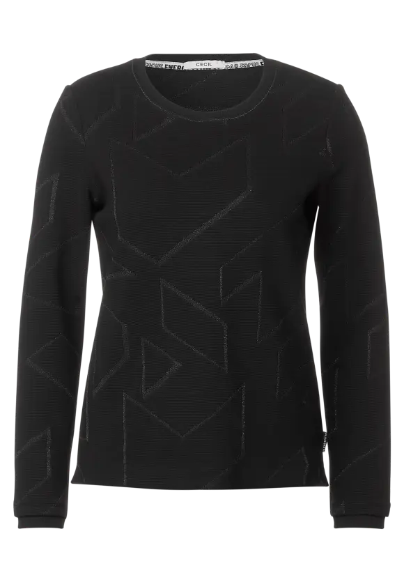 CECIL Ottomanshirt mit Glitzer