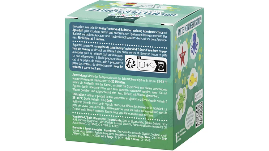Kneipp naturkind Abenteuerschatz Badeüberraschung inkl. Knetseife 100 g
