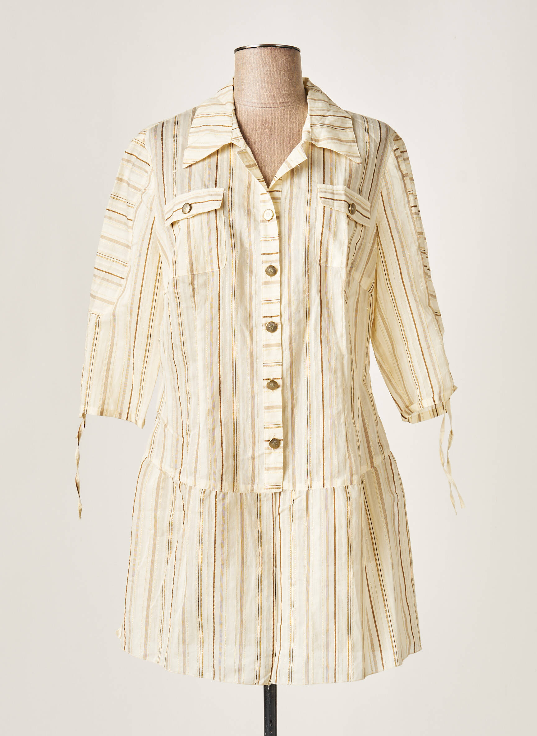 O K S Tuniquemanchecourte Femme couleur beige