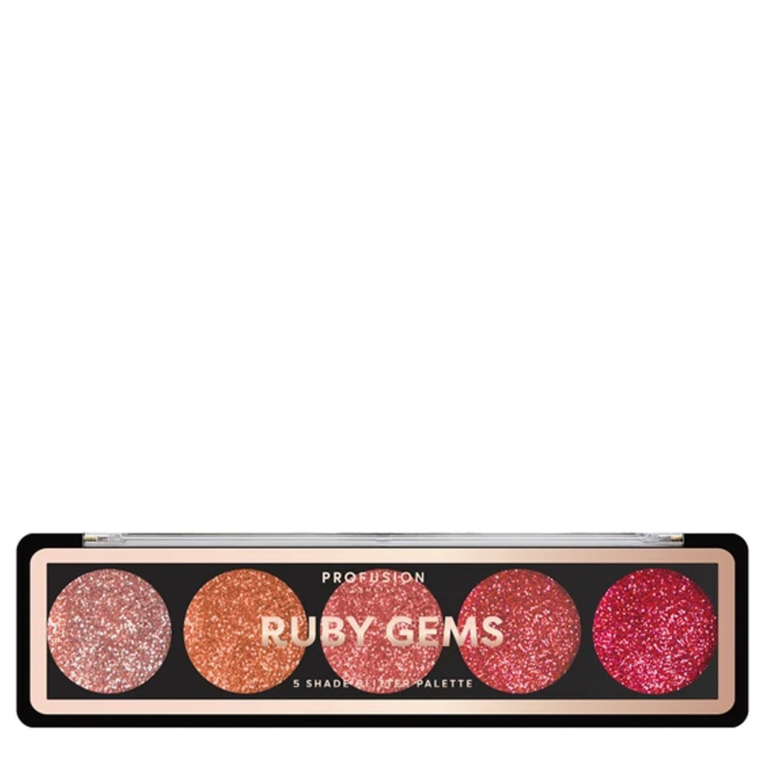 Profusion Cosmetics Palette Paillettes Ruby Ombres à Paupières 5 Couleurs