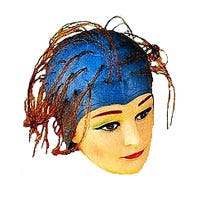 Efalock Gummi-Strähnenhaube in blau