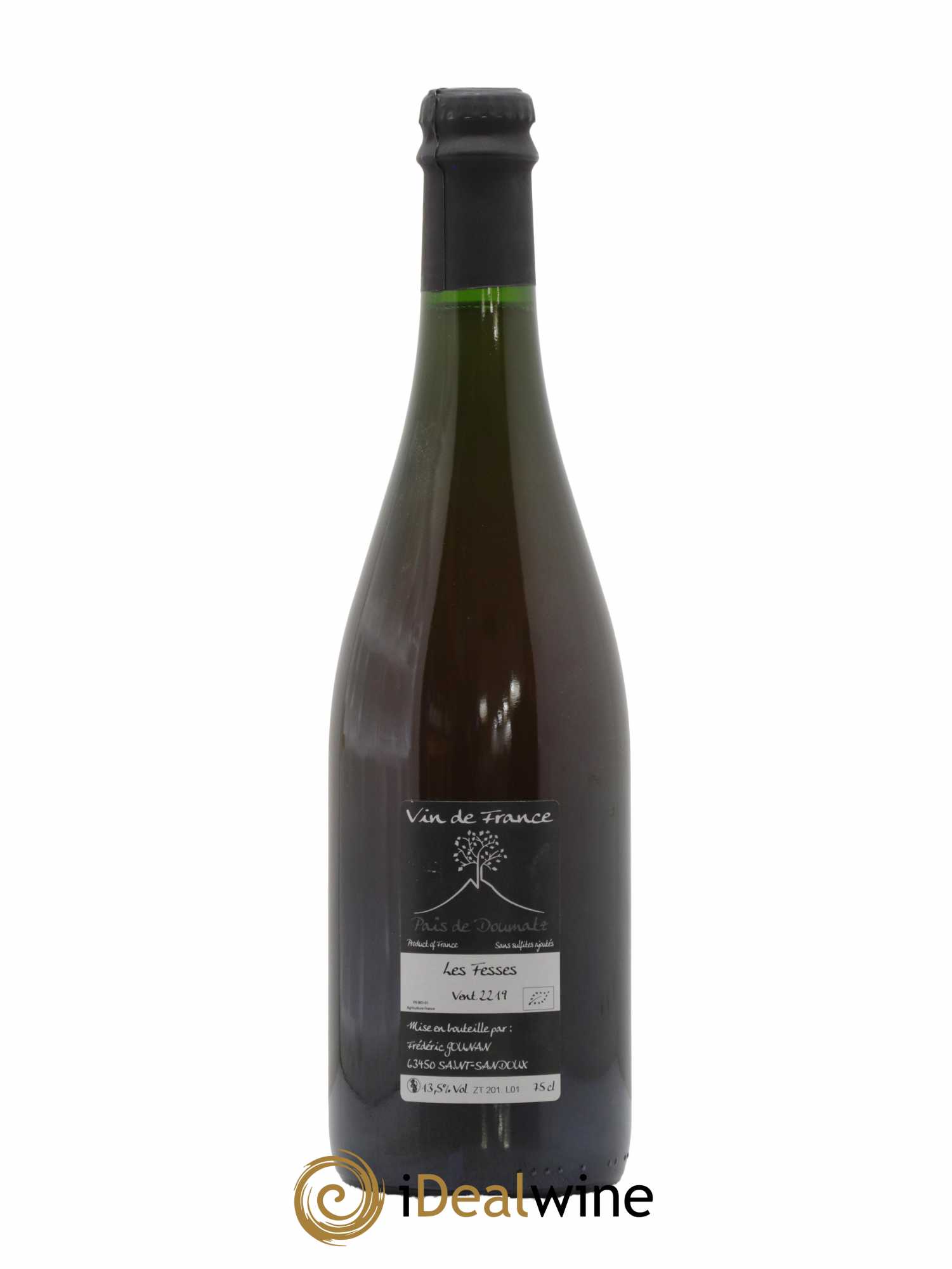 Vin de France Les Fesses Vignoble de l'Arbre Blanc  2019 - Lot de 1 Bouteille