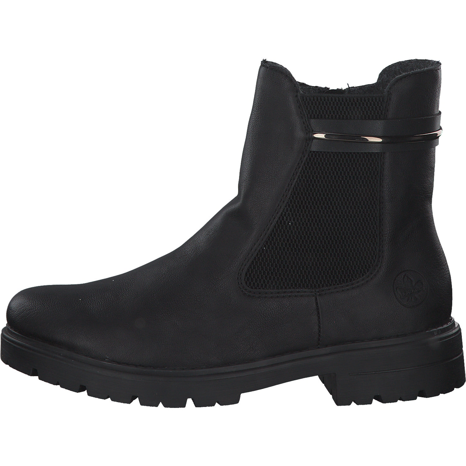 Rieker Z2852, Stiefeletten, Damen, schwarz/schwarz/schwarz