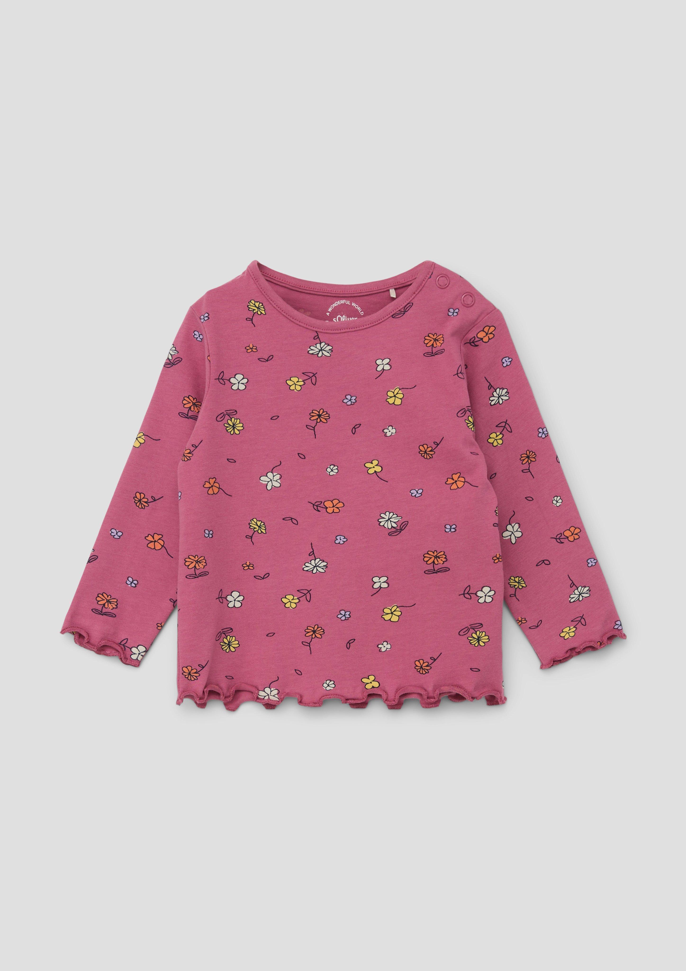 Longsleeve mit Bogenkante  2134438-45A1