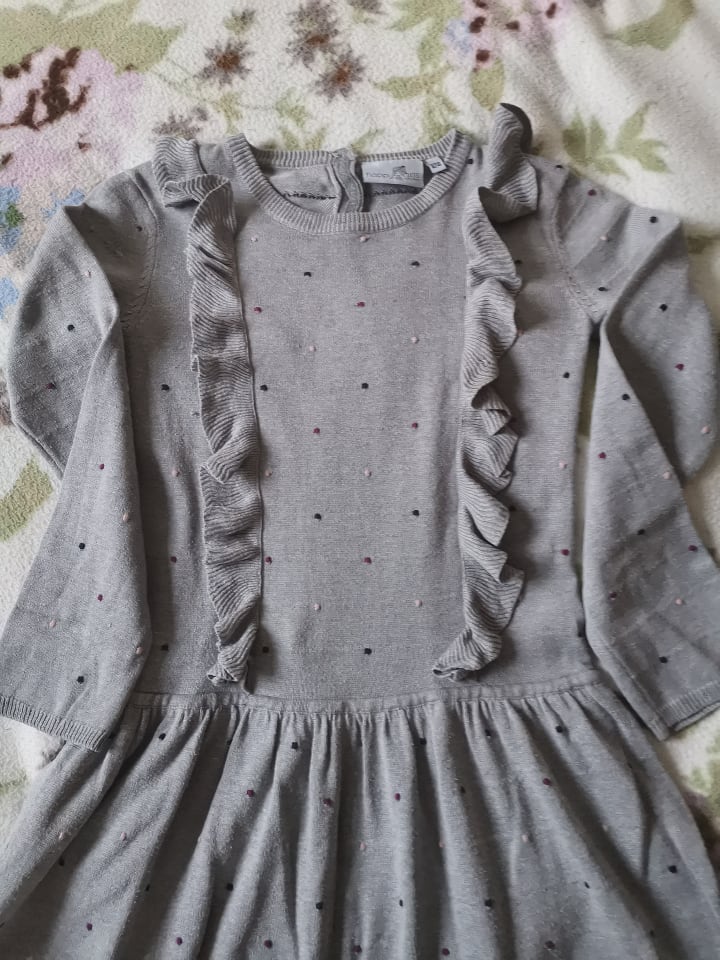 happy girls by Eisend Strickkleid in Taupe günstig kaufen 128