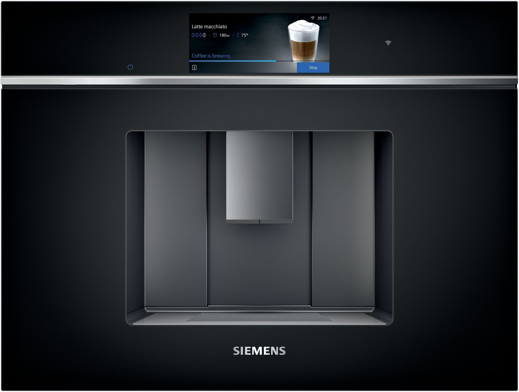 SIEMENS Einbau-Kaffeevollautomat CT718L1B0, iQ700, Einbau-Kaffeevollautomat, Schwarz