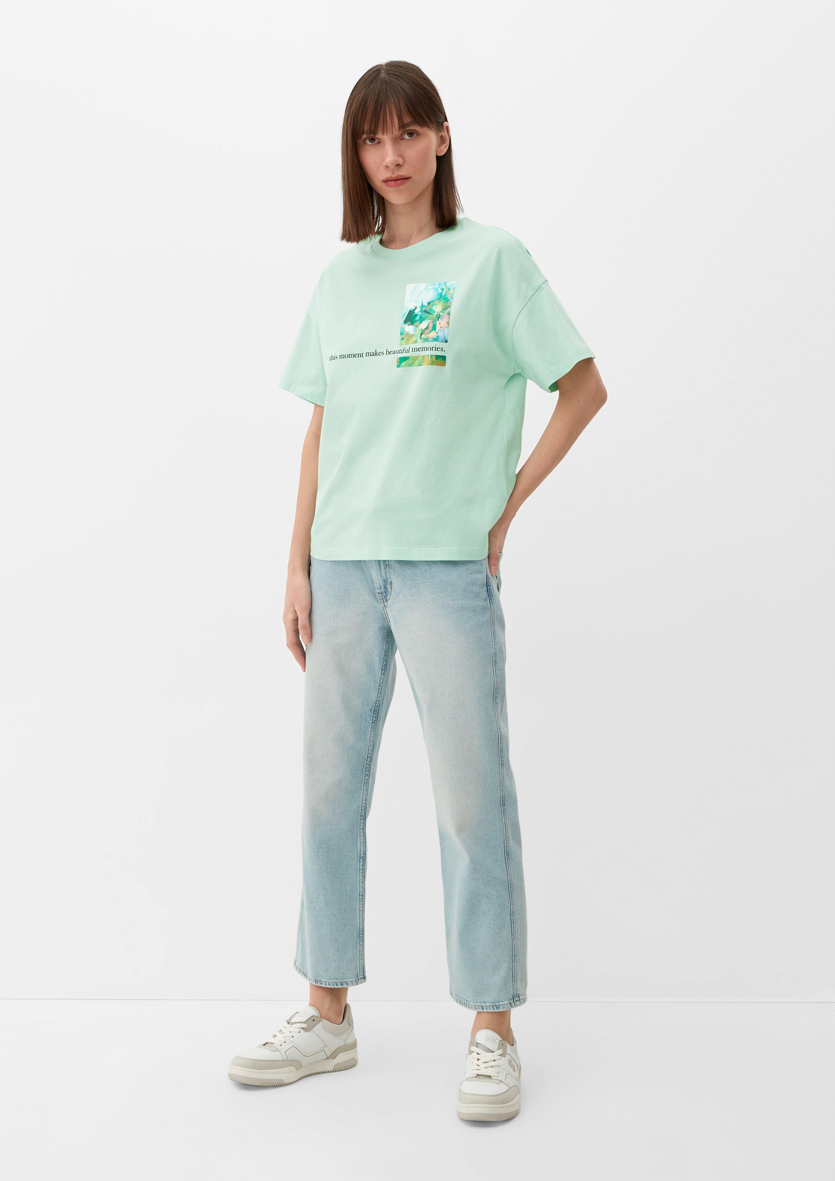 T-Shirt im Loose Fit mit Frontprint  2130597-65D0