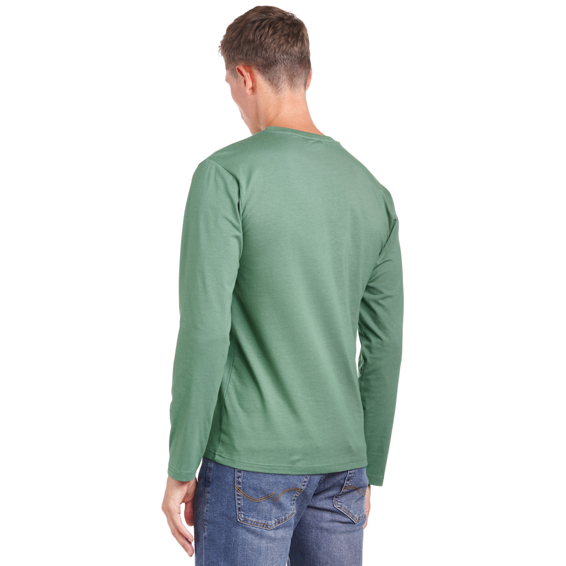 2 Herren Langarmshirts im Basic-Look