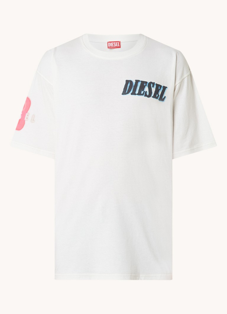 T-shirt Diesel T-Boxt-Q19 con logo e stampa sul retro.