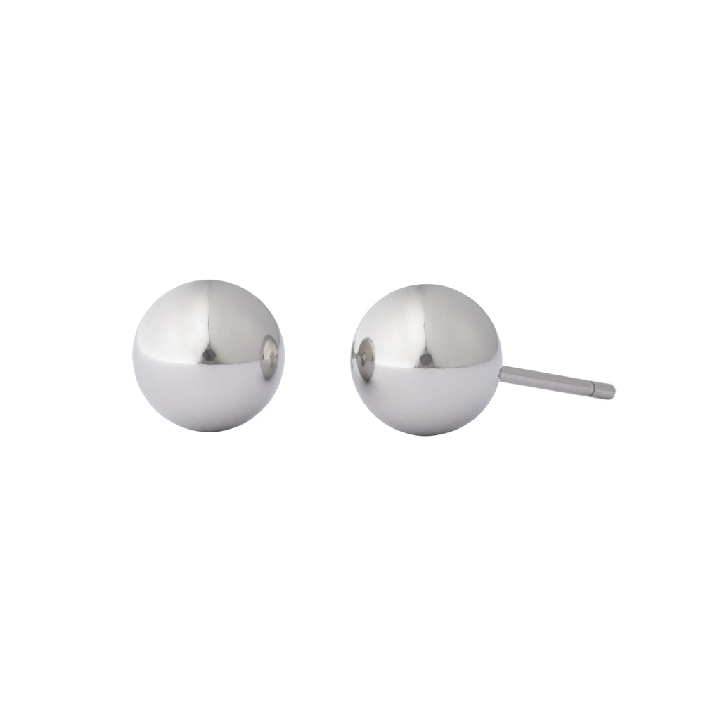 Pippa&Jean Clous d'oreilles en acier inoxydable Acier inoxydable en Argent Boucles d'oreilles