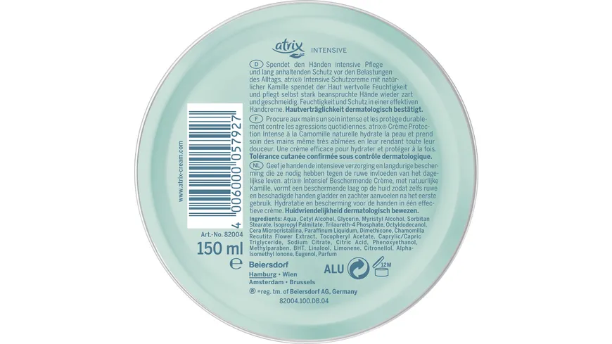 ATRIX Intensive Schutzcreme 150 ml