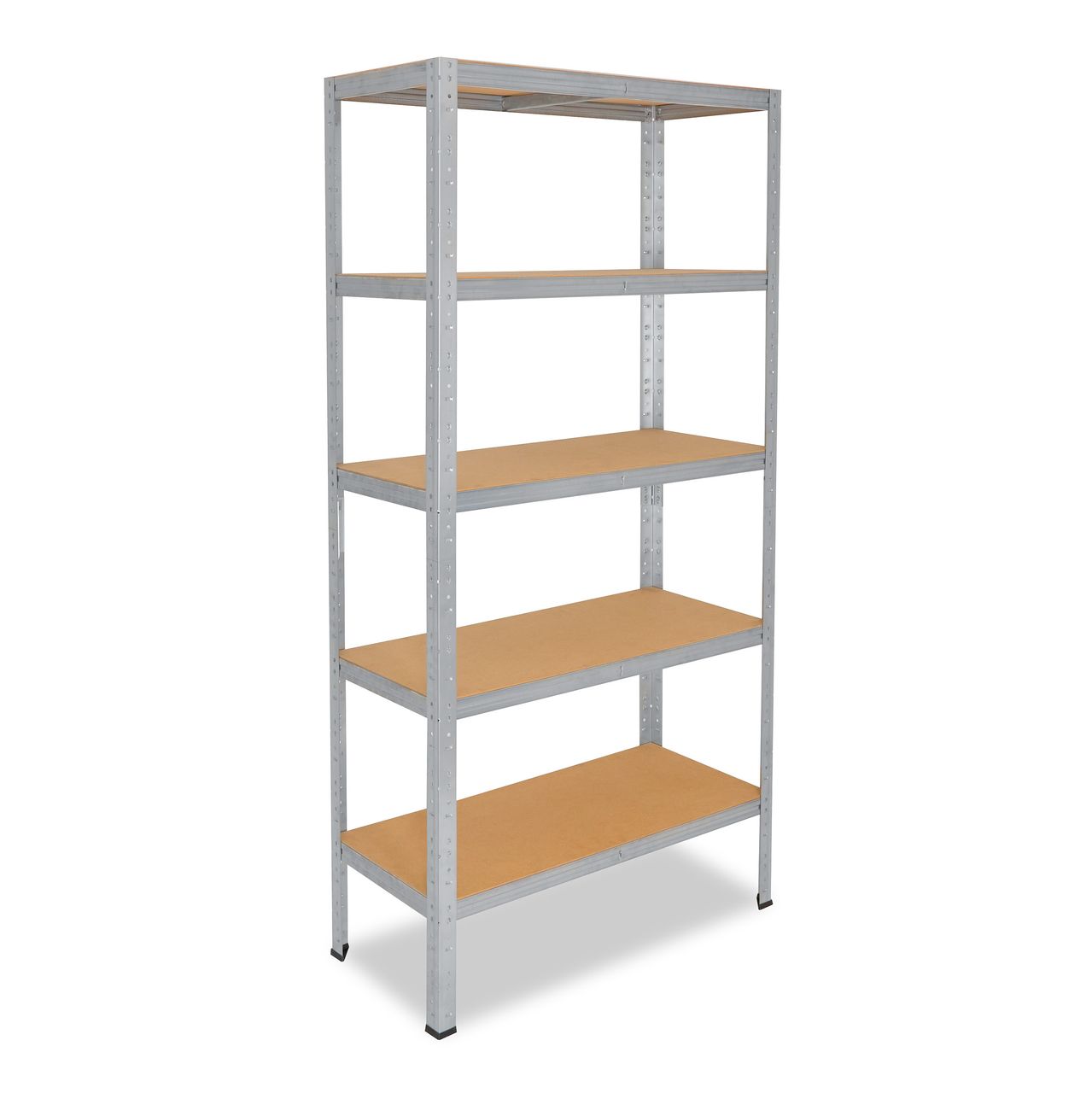 Shelfplaza HOME 180x60x45cm Schwerlastregal in verzinkt mit 5 Böden