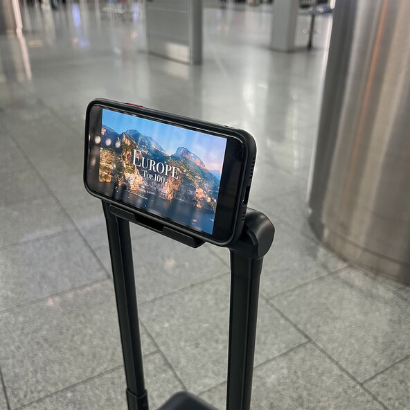Reisetrolley-Set, 3-tlg., schwarz