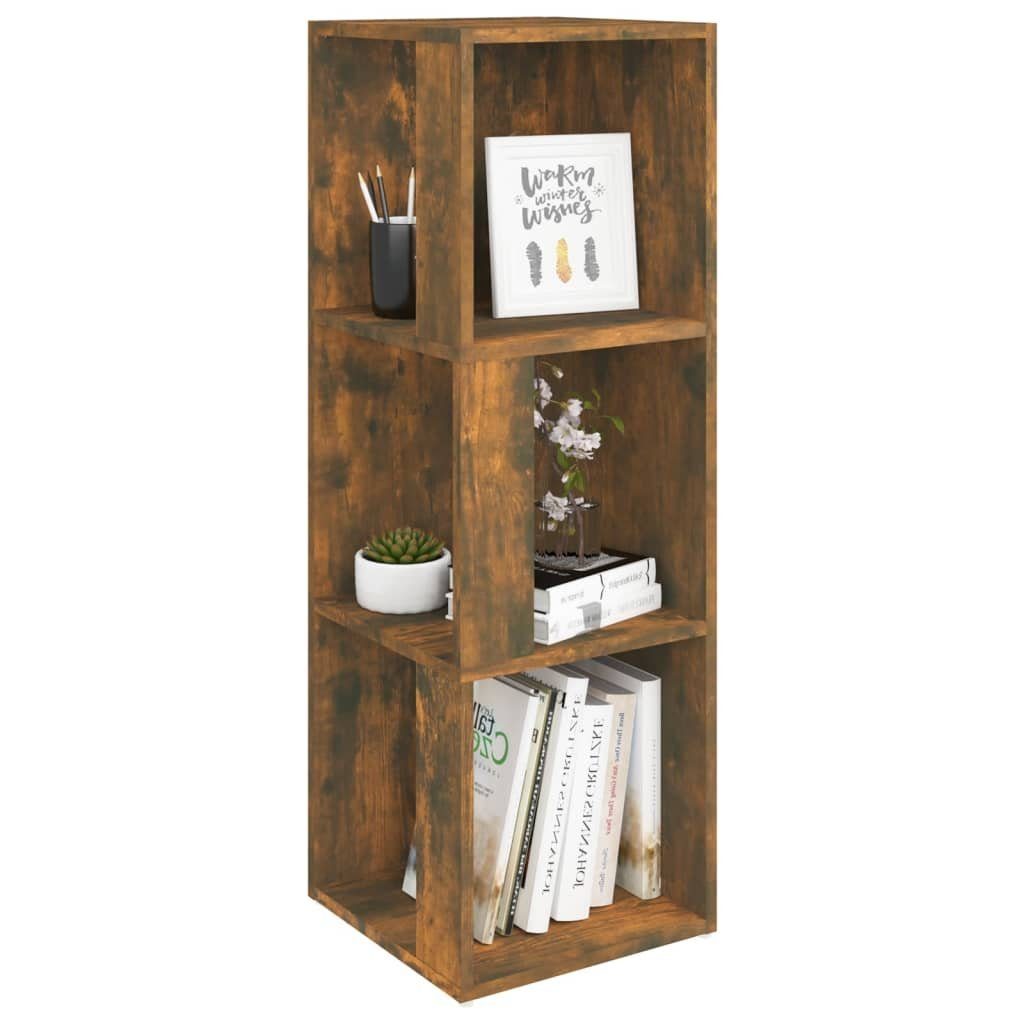 vidaXL Fächerschrank Eckregal Räuchereiche 33x33x100 cm Holzwerkstoff (1-St)